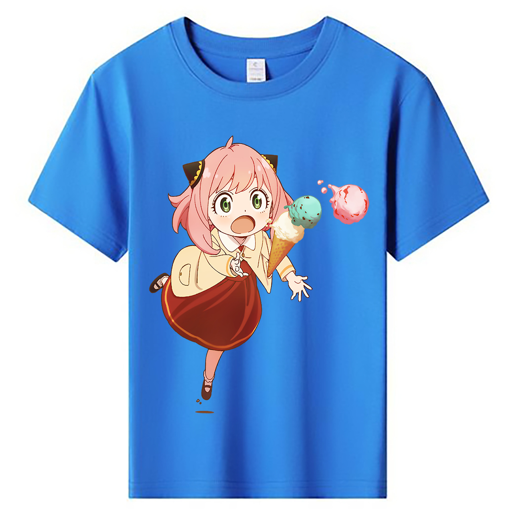 （画像用） SPY×FAMILY间谍家家酒 綿100％キッズTシャツ（フロントプリント）